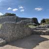 The remains of some of the stone walls in the castle