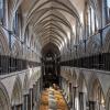 Overlooking the nave of Salisbury Cathedral