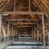 This area above the nave roof has the original concrete and much of the original wood