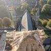 An amazing view of the cathedral roof from above