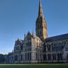 Building began on Salisbury Cathedral in 1220 CE and it now boasts the tallest spire in the United Kingdom at 123 m and houses the best preserved Magna Carta