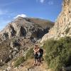 Climbing with flatmate Rachel in Masouri, Kalimnos, Greece