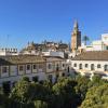 The Seville skyline: the big tower is called "La Giralda"