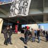 Although many people find the tradition of Zwarte Piet to be racist, the protesters were respectful of the young children at the event and did not make any disruptions other than the sign 