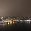 The view of Amsterdam at night