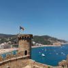 The castle of the town of Tossa de Mar.