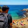 My friend, Pablo, looking out at one of the hidden beaches of Tossa de Mar.