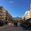 The central plaza in Tarragona is filled with restaurants that serve tapas (small plates).