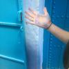 Be careful not to touch the walls for long, your hand might turn blue!