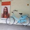 This is the first bike I started using when I first arrived in The Netherlands. Easy to see me on the road!