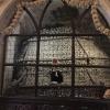 Bones are stacked to make four giant domes inside the church