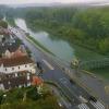 A view of Melk from the abbey