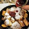 The plum compote was sweet and a little sour, and I loved eating it with my pancake!