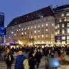 People exploring the Christmas market