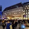 People exploring the Christmas market