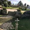 This is the view of the inside of the castle near the north gate; the cross hints to religion that dominated the area