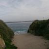 Entry to the sea near Paseo maritimo de La Coruña