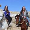 You can see in my face how scared I felt to ride the horse in Petra