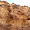 Some beautiful rock formations in the city of Petra