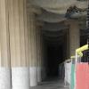 These pillars were constructed as an optical illusion: as you walk through them, you appear to get smaller