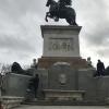 This statue stands outside the Palacio Real (former Royal Palace) in Madrid