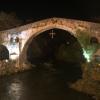 This is a 2,000-year-old Roman bridge still standing in Cangas de Onís, near the Picos de Europa park