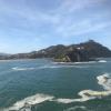 Looking out from beach to beach, from one side of San Sebastian to the other!