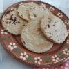 We cooked the sopes, or thick tortillas, once before adding toppings, then again as we were adding the toppings