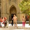 My friend Daniel in front of San Sebastian's cathedral!