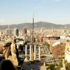 A view of Barcelona in the mountains taken from the Catalan Art Palace 