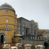 The Pena Palace, where royal families lived and vacationed until the monarchy was overthrown in the early 1900s