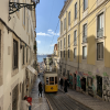 A view of a typical street in Lisbon 