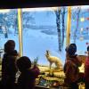 Some of the students were so excited to see fresh snow before their outdoor play time