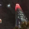 Shenzhen's beautiful skyscrapers (here, lit up for the night) make the New York City skyline look small!