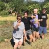 Planting rice in some fields near Luang Prabang