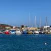 The port where people keep boats for fishing and scuba diving