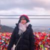 It was too cloudy to go up to Namsan Tower's observatory deck, so we settled for the scenery outside