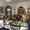 Dinner with friends and host family