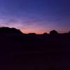 The Wadi Rum sky before sunrise
