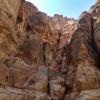 The city of Petra is surrounded by rock walls