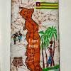 A colorful map of Togo; I've circled the place where I spent the most time