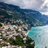 An view of Positano from above