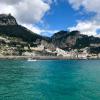 A paesone (or small town) seen from the boat 