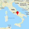 The location of Naples in Italy