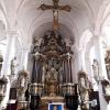 The altar dedicated to Saint Nicholas in Eupen, Belgium. Most of the Church was built in the 1720s