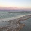 The salt is so dense in the Dead Sea that it collects into crystals and forms salt formations!