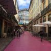 This is Pink Street, aptly named after its color!