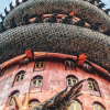 Exploring temples such as this one Wat Samphran, the Dragon Temple in Nakhon Pathom