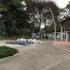 A park near my apartment; there is a basketball court and even a small soccer (futbol) field