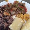 Ropa vieja and other foods from Cuba